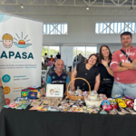 Personal d'APASA a l'stand de la Trobada de Makers de FabLab a Amposta